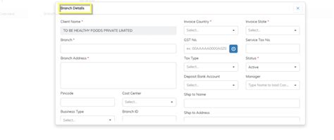 Branch Creation : StaffingGo Support