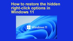 Image result for Restore Right Click Menu