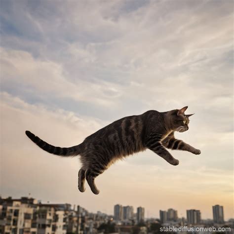 Flying Cat | Stable Diffusion Online