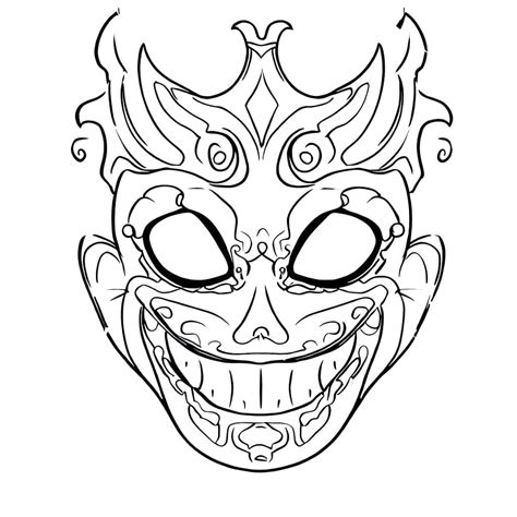 20 Spooky Mask coloring pages Halloween coloring pages - Educational ...