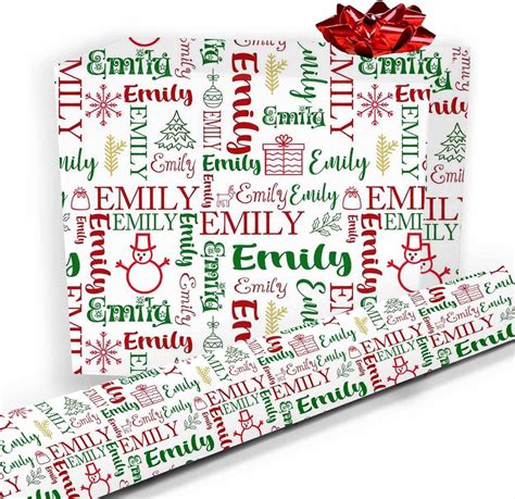 Amazon.com: Personalized Christmas Wrapping Paper,Custom Face Xms ...
