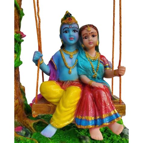 Radhakrishna on Swing Statue Under Kadamba Tree | Arte House