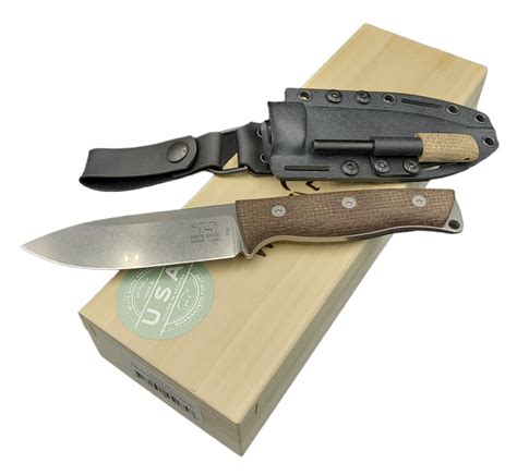 White River Knife & Tool Ursus 45 Natural Burlap Micarta - SafeAndLockStore.Com - 800-447-0591