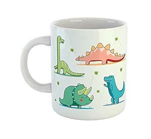 Buy ARTBUG™ Funny Dinosaurs Cartoon Printed Coffee Mug- Ceramic Milk ...