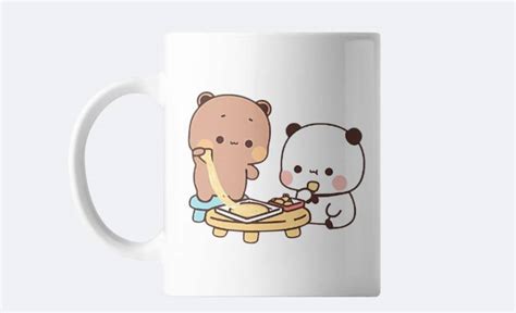Abhi Craft Eating food Together BuBu DuDu Printed Design Ceramic mug ...