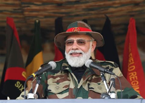 PM Modi celebrates Diwali with soldiers of Indian Armed Forces in ...
