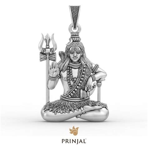 Lord Bholenath Silver Pendant – Prinjal Jewels