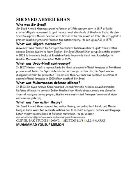 Sir Syed Ahmad Khan (1817–1898), whose vision (Two-nation theory) formed the basis of Pakistan