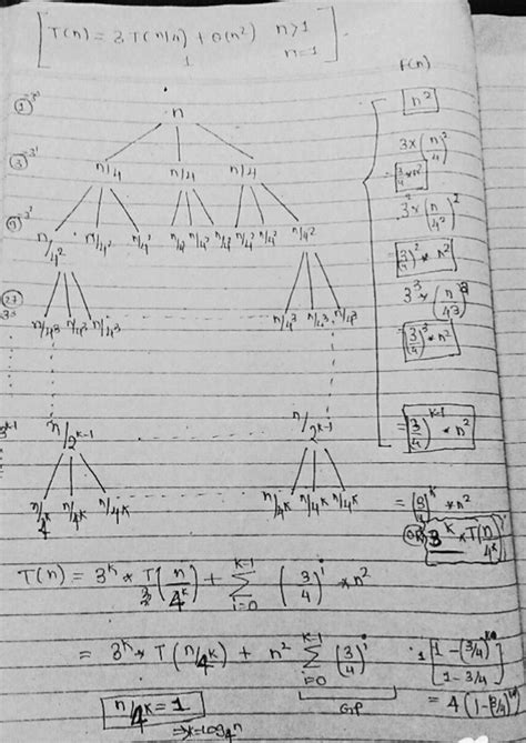 Algorithms: Using Recurrence Tree method solve for the following ...