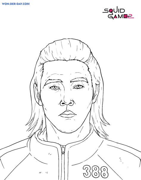 Disegni di Squid Game 2 da colorare | Wonder-Day