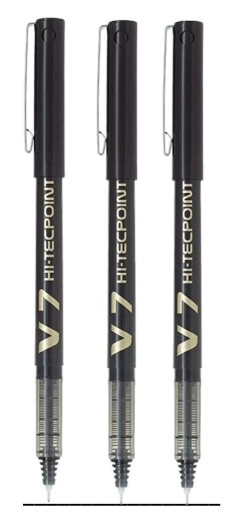 PILOT V7 LIQUID INK ROLLER BALL PEN - BLACK BODY, BLACK INK, 0.7 mm ...