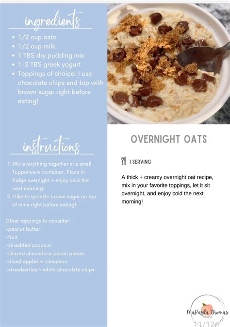 Pin by Amanda Pesnell on Meal Prep Makayla Thomas insp in 2025 ...