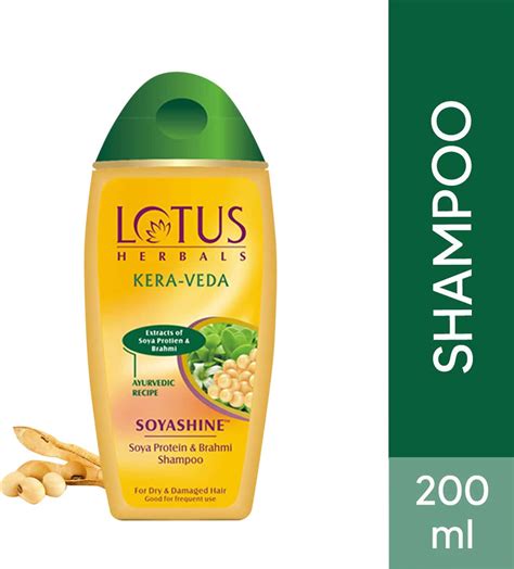 Buy LOTUS KERA-VEDA SOYASHINE SOYA PROTEIN AND BRAHMI SHAMPOO 200 ML ...