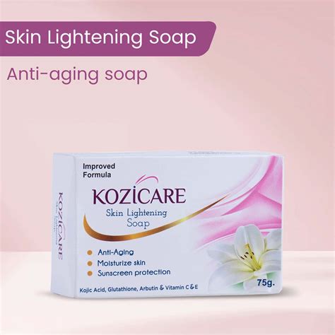 Buy KOZICARE SKIN LIGHTENING SOAP WITH KOJIC ACID GLUTATHIONE ARBUTIN ...