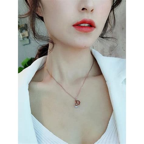 Buy Jewels Galaxy Rose Gold Plated CZ Studded Letter D Pendant Necklace ...