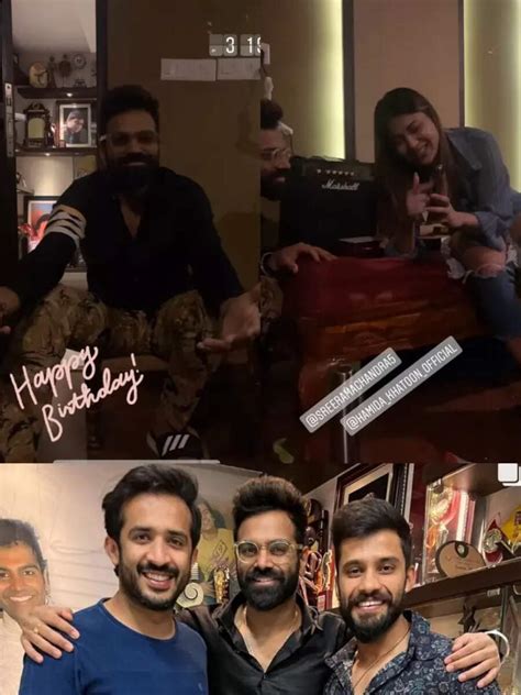 Here's a look at Sreerama Chandra's midnight birthday celebrations ...