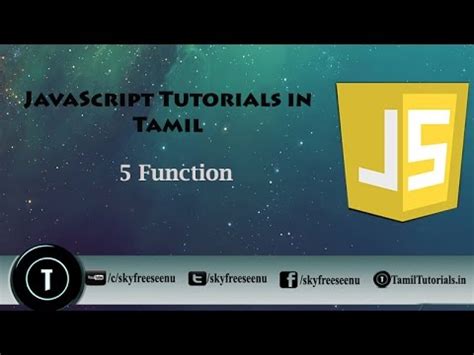 Functions in JavaScript in Tamil 的图像结果