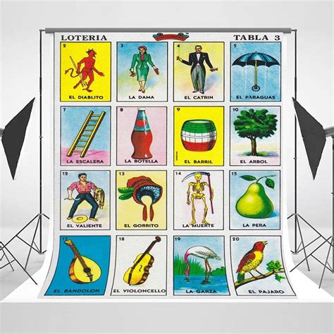 JMING Mexican Loteria Card Backdrop for Adult/Kids Party India | Ubuy