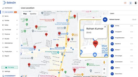 Best Location Tracking SFA | Salesman tracking app