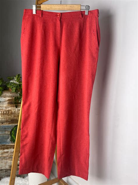 High-Rise Red Trousers – Wevidh