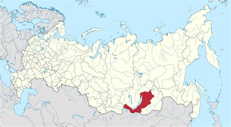 Республика Бурятия на карте России с населенными пунктами в спутниковом ...