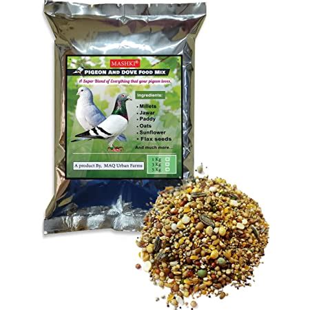 Buy MASHKI Food Mix for Pigeon & Dove (All Types) Multigrains,Seeds ...