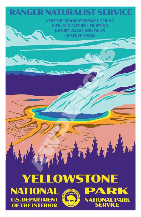 WPA Style National Park Posters :: Behance