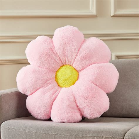 Amazon.com: Ailive 21.6In Pink Flower Shaped Throw Pillow Floor Pillow ...
