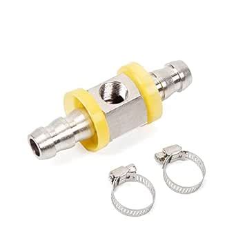 BARTOO 3/8” Fuel Line Fuel Pressure Barbed Push Lock T-Fitting Adapter ...