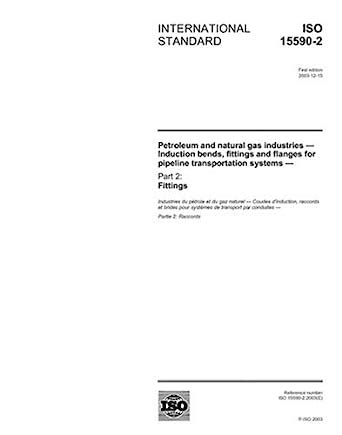 ISO 15590-2:2003, Petroleum and natural gas industries - Induction ...