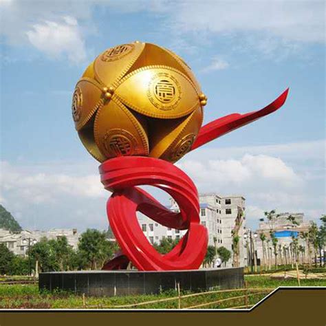 不锈钢球-党建红旗、红色革命文化主题雕塑