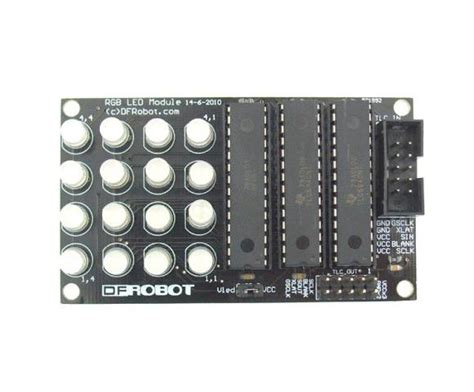 DFRobot Arduino Compatible 4 * 4 RGB LED Module interactive media full ...