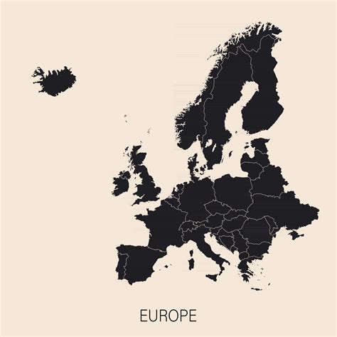 Europe Continent Map 的图像结果