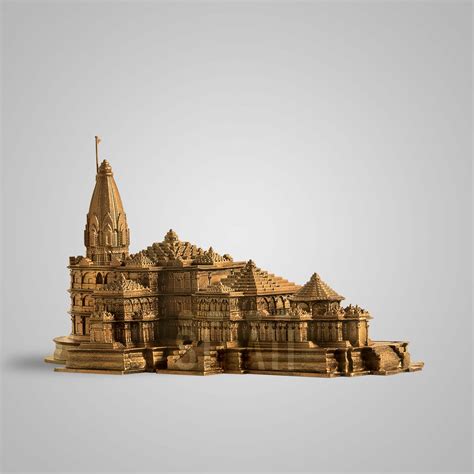Ram Mandir Replica Sculpture | Buy Now | SILAII.COM