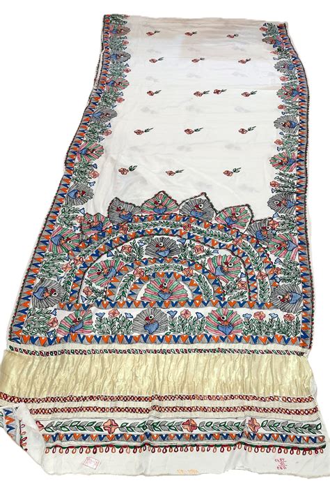Madhubani Modal Silk Saree – Dancing Peacock | Rangika – Rangika Studio™
