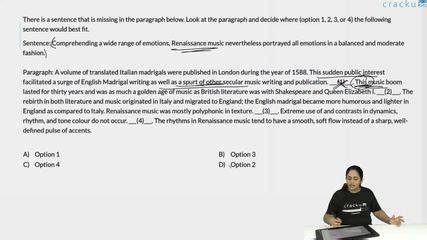 [Video] **There is a sentence that is missing in the paragraph below ...