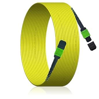 XWYWX 50M/165FT MPO to MPO Type B LSZH SM 12-Core Fiber Cable for QSFP+ ...