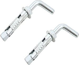 Lovely 8x75 mm Stainless Steel L-Hook Fastener Geyser Hook Hanger Set ...