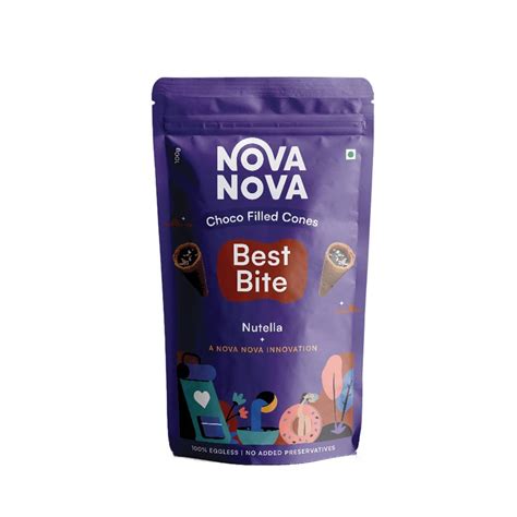 Nova Nova | Best Bites Choco Filled Cones | Premium Nutella Flavour ...