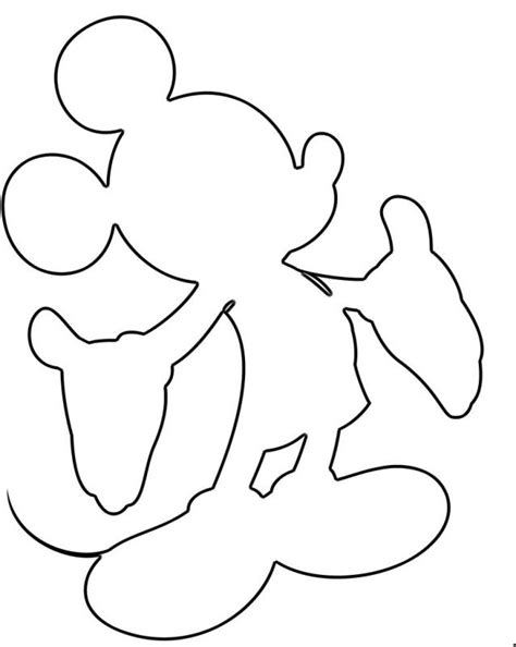 Outline Of Mickey Mouse Head - Cliparts.co