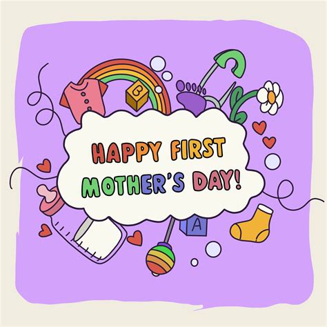 Happy 1st Mother's Day Cute Card | Boomf