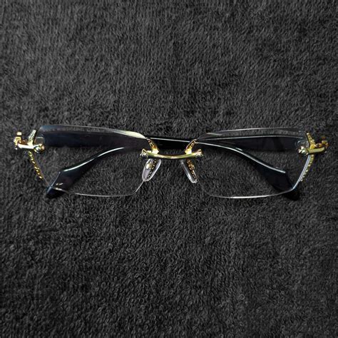 Chrome Heart Rimless Glasses - Gold - Premium Glasses – ZeonX