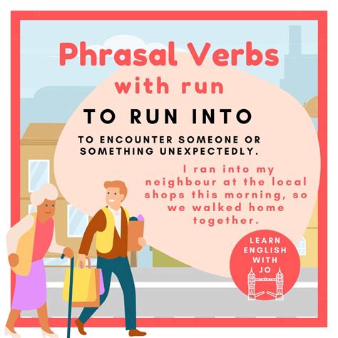 Learn common English phrasal verbs with run — Learn English With Jo