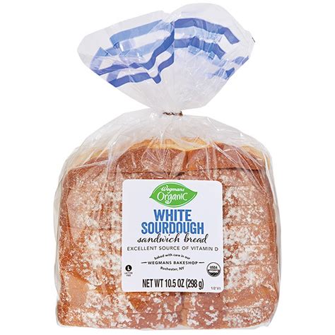 Wegmans Organic White Sourdough Sandwich Bread, Half Loaf | Fig App