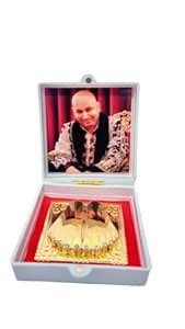 Buy Gold Plated Guruji Charan Paduka in Box, Religious Memento Guruji ...