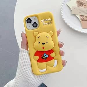 Case Creation for iPhone 13 3D Cartoon Bear Pooh Case,Full Protective ...