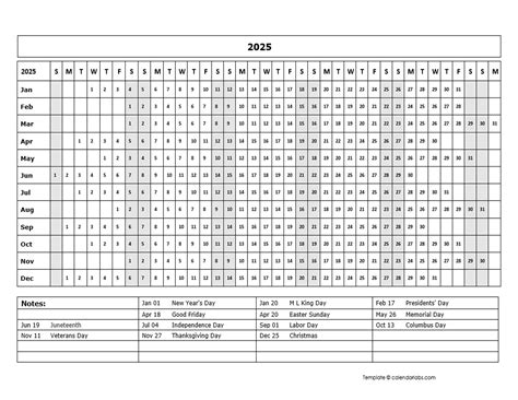 Julian Date Calendar 2025 Printable - King Printables