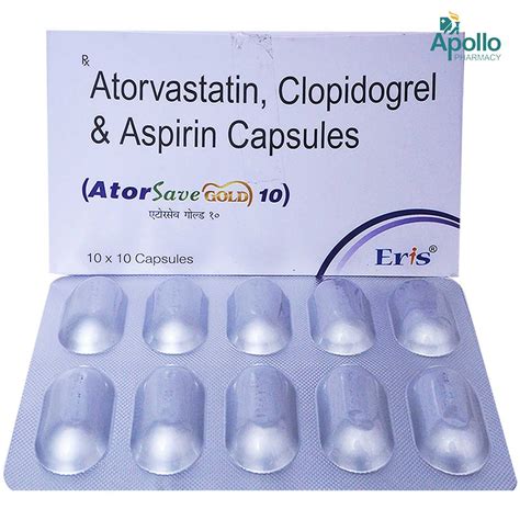 Atorsave Gold 10 Capsule 10's Price, Uses, Side Effects, Composition ...