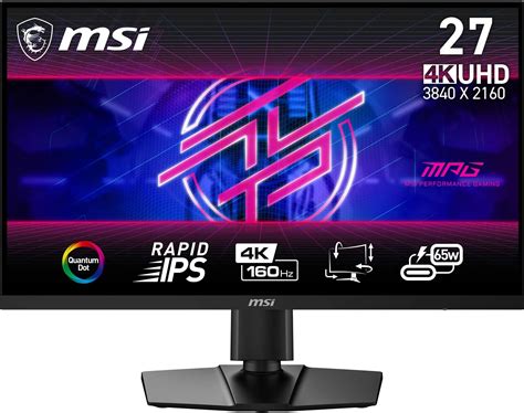 MSI MPG 274URF QD 27 Inch UHD Gaming Monitor - 3840 x 2160 Rapid IPS ...