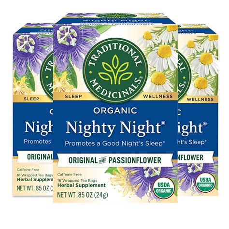 Traditional Medicinal'S Nighty Night Herb Tea, 16 Count (Pack Of 3 ...